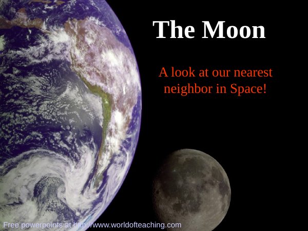 The Moon: Features, Phases, Eclipses and Tides PowerPoint