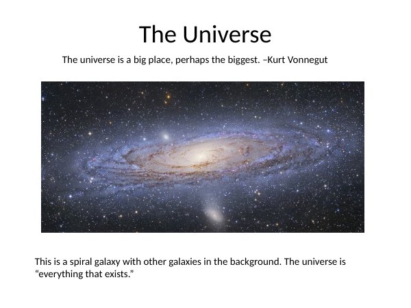 The Universe: Cosmology and the Big Bang PowerPoint